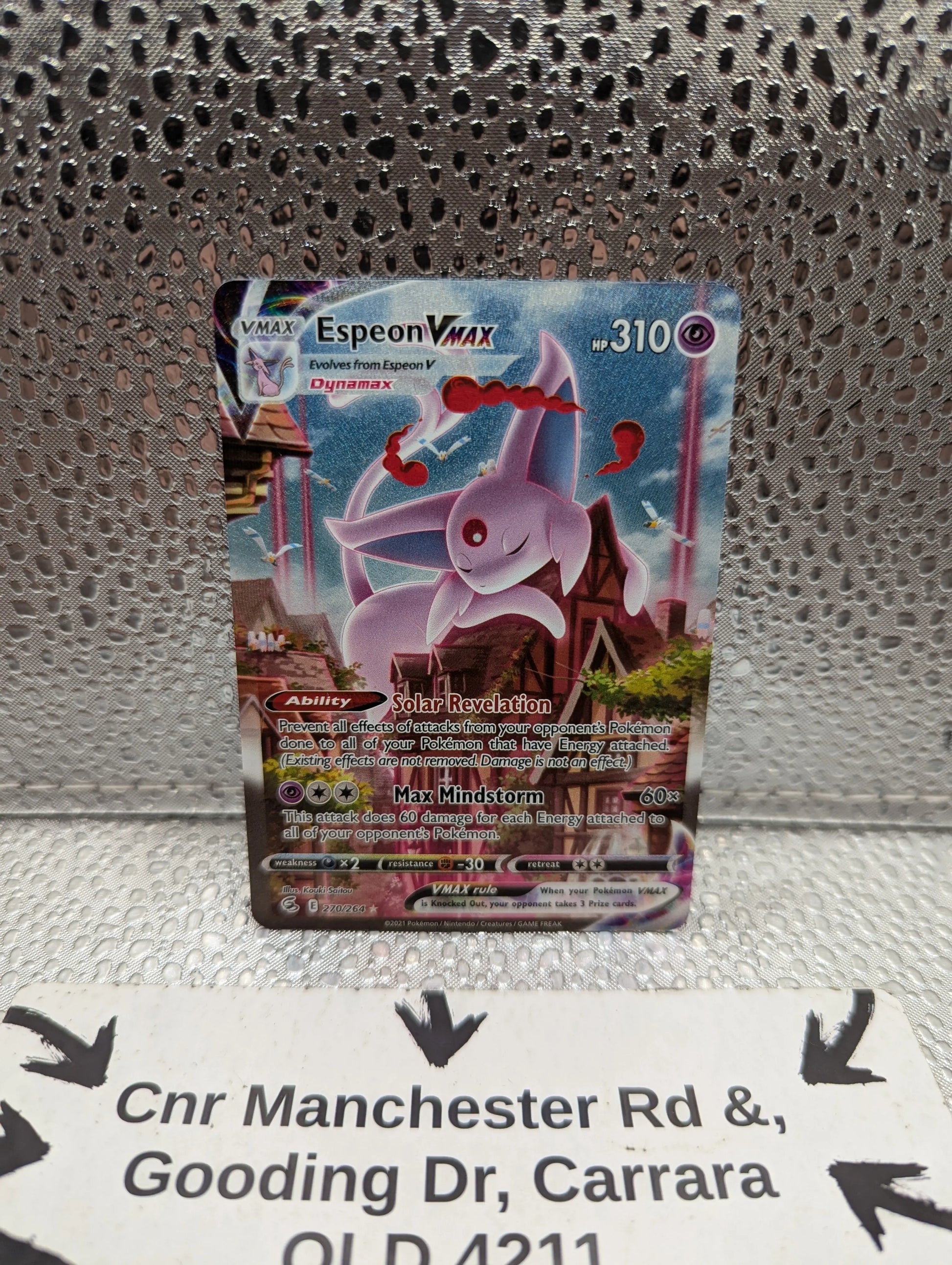 Espeon VMAX Alternate Art #270/264 Fusion Strike Pokemon English FRENLY BRICKS - Open 7 Days