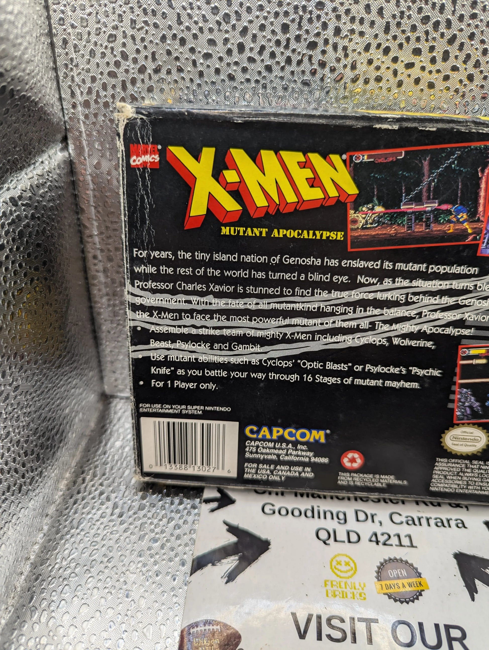 X-Men Mutant Apocalypse (Super Nintendo SNES) W/ Box Authentic FRENLY BRICKS - Open 7 Days