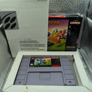 Mega Man Soccer, (SNES) Box and Paper Sheet FRENLY BRICKS - Open 7 Days