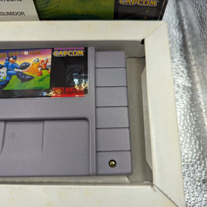 Mega Man Soccer, (SNES) Box and Paper Sheet FRENLY BRICKS - Open 7 Days