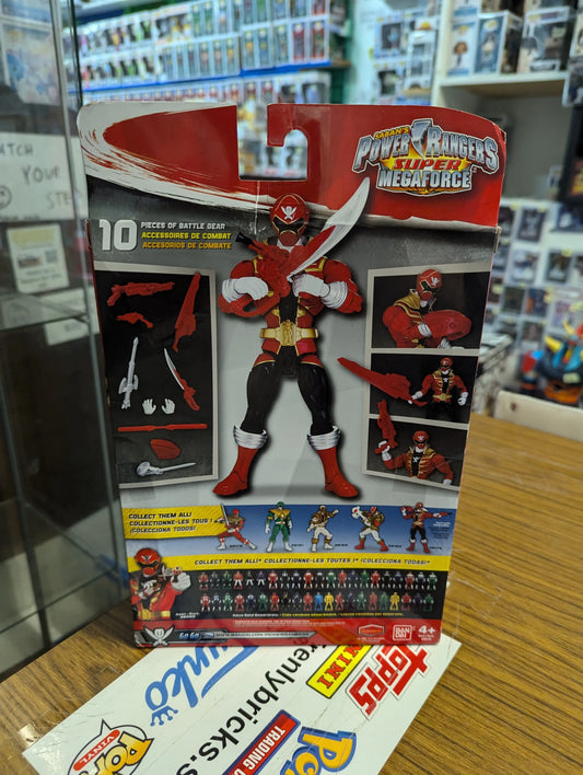 Power Rangers Super Megaforce Armored Super Mega Red Ranger 7" Figure Bandai FRENLY BRICKS - Open 7 Days