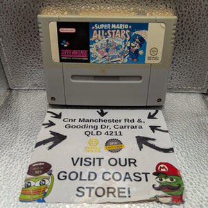 Super Mario All Stars Game Super Nintendo PAL R4 SNSP-4M-AUS 1992 FRENLY BRICKS - Open 7 Days