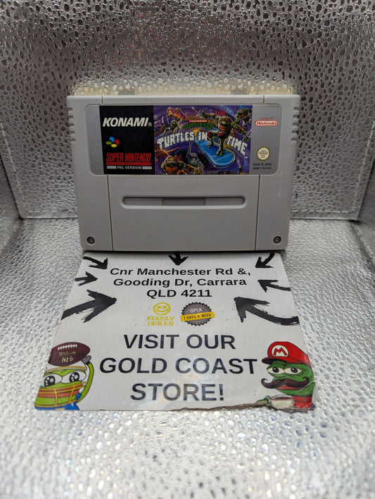 Teenage Mutant Ninja Turtles IV: Turtles in Time for Super Nintendo PAL SNES FRENLY BRICKS - Open 7 Days