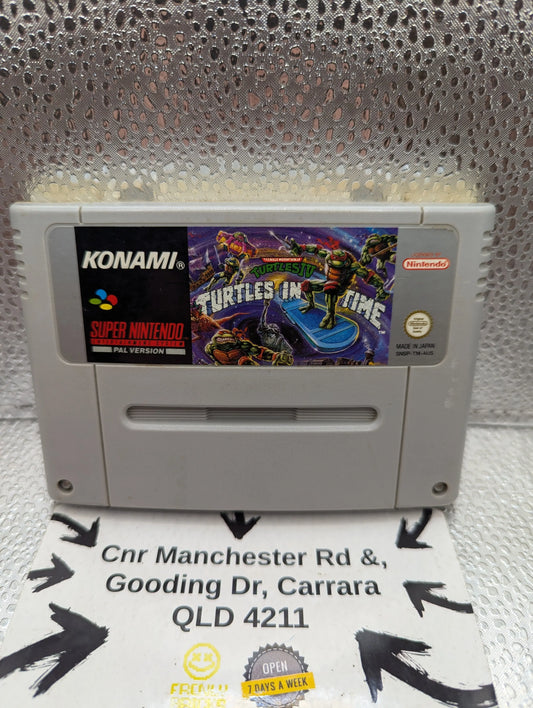 Teenage Mutant Ninja Turtles IV: Turtles in Time for Super Nintendo PAL SNES FRENLY BRICKS - Open 7 Days