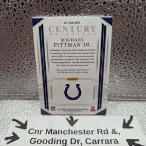 2023 Panini National Treasures MICHAEL PITTMAN JR. Century Material /49 Patch FRENLY BRICKS - Open 7 Days