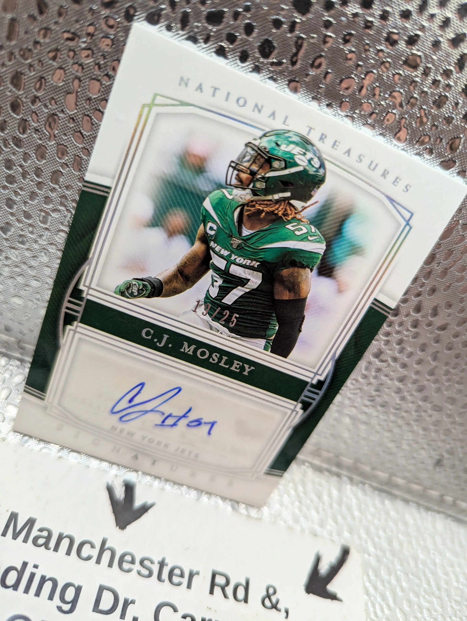 2019 Panini National Treasures CJ Mosley Signatures /25 FRENLY BRICKS - Open 7 Days