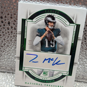 2023 Panini National Treasures - Rookie Signatures #RS-TAM Tanner McKee /5 FRENLY BRICKS - Open 7 Days