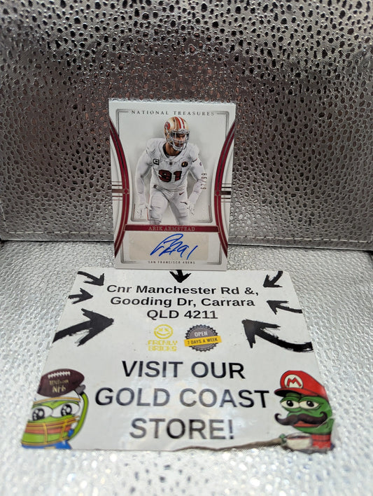 2023 National Treasures - Arik Armstead Signature /99 - San Francisco 49'ers FRENLY BRICKS - Open 7 Days