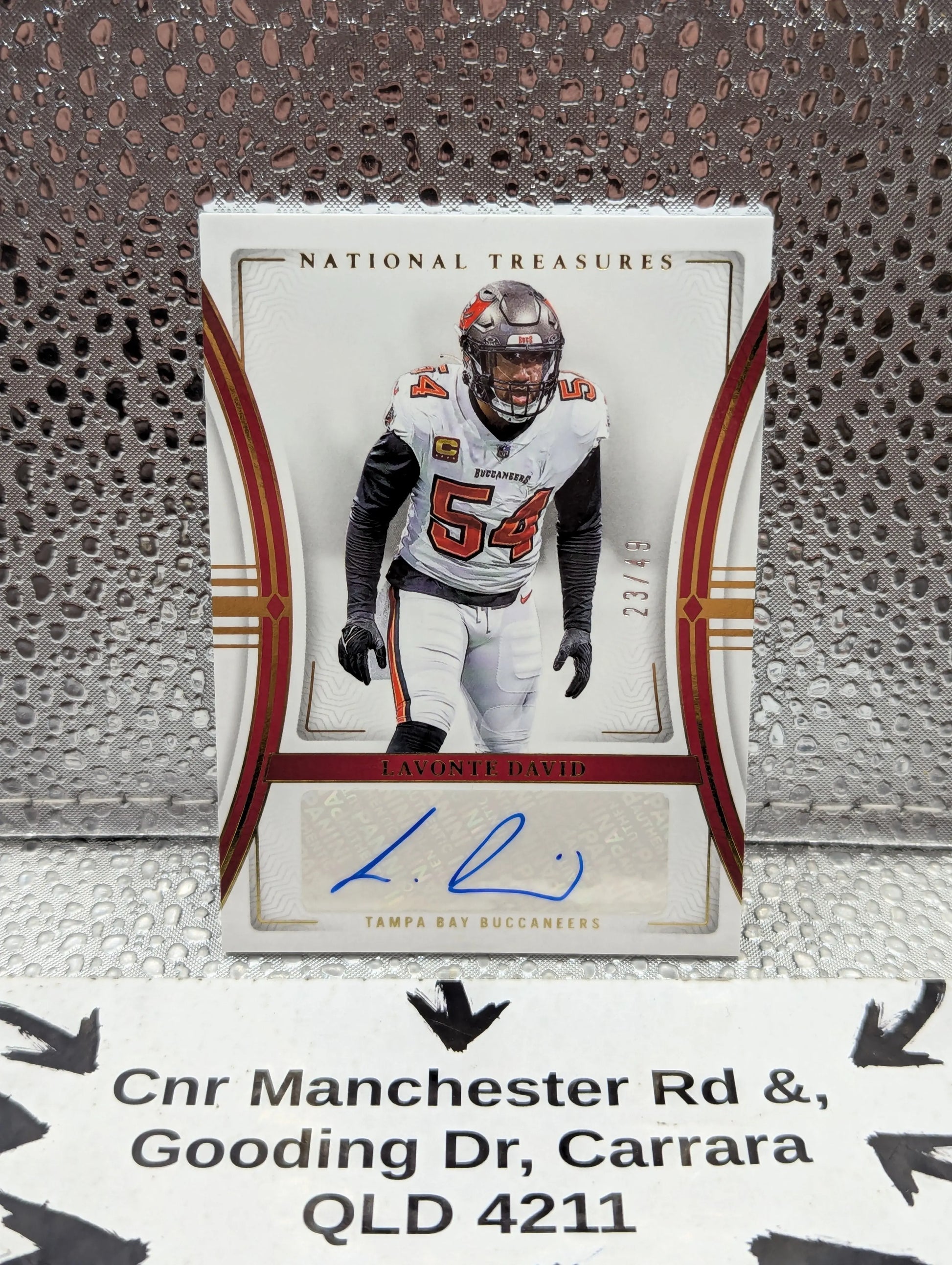 LAVONTE DAVID 2023 NATIONAL TREASURES FOOTBALL AUTOGRAPH AUTO /49 FRENLY BRICKS - Open 7 Days