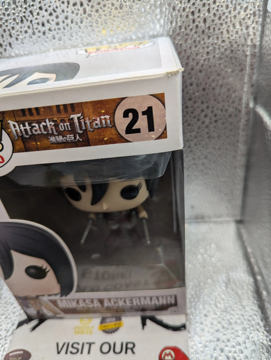 Funko Pop! Attack on Titan - Mikasa Ackermann #21 FRENLY BRICKS - Open 7 Days