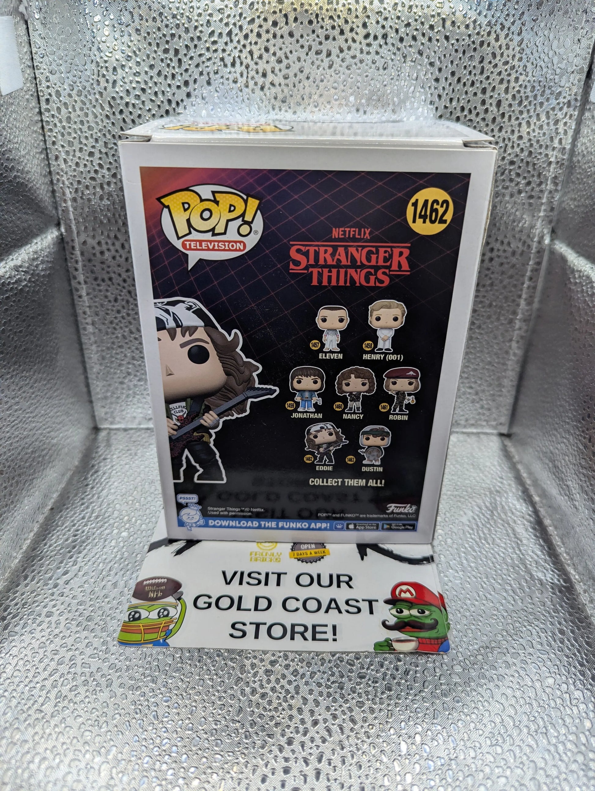 Stranger Things 4 - Eddie with Guitar Metallic Pop! Vinyl Figure #1462 FRENLY BRICKS - Open 7 Days