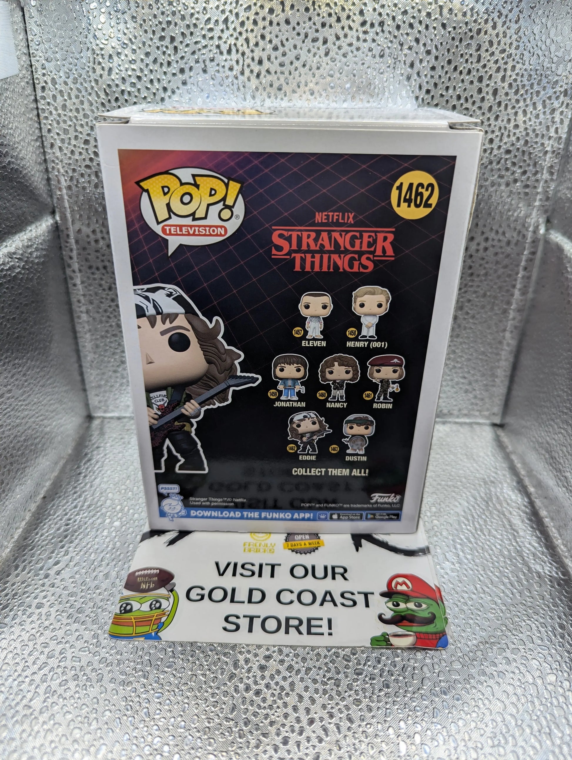 Stranger Things 4 - Eddie with Guitar Metallic Pop! Vinyl Figure #1462 FRENLY BRICKS - Open 7 Days