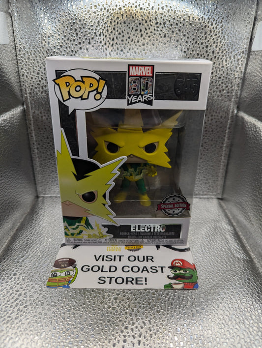 Funko Pop! Marvel - Electro #545 Amazing Spider-Man Marvel 80 Years FRENLY BRICKS - Open 7 Days