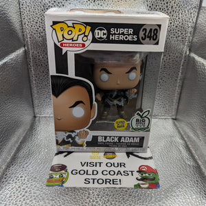 Heroes Funko Pop - Black Adam 348 Glow In The Dark - Vaulted - DC Superheroes FRENLY BRICKS - Open 7 Days