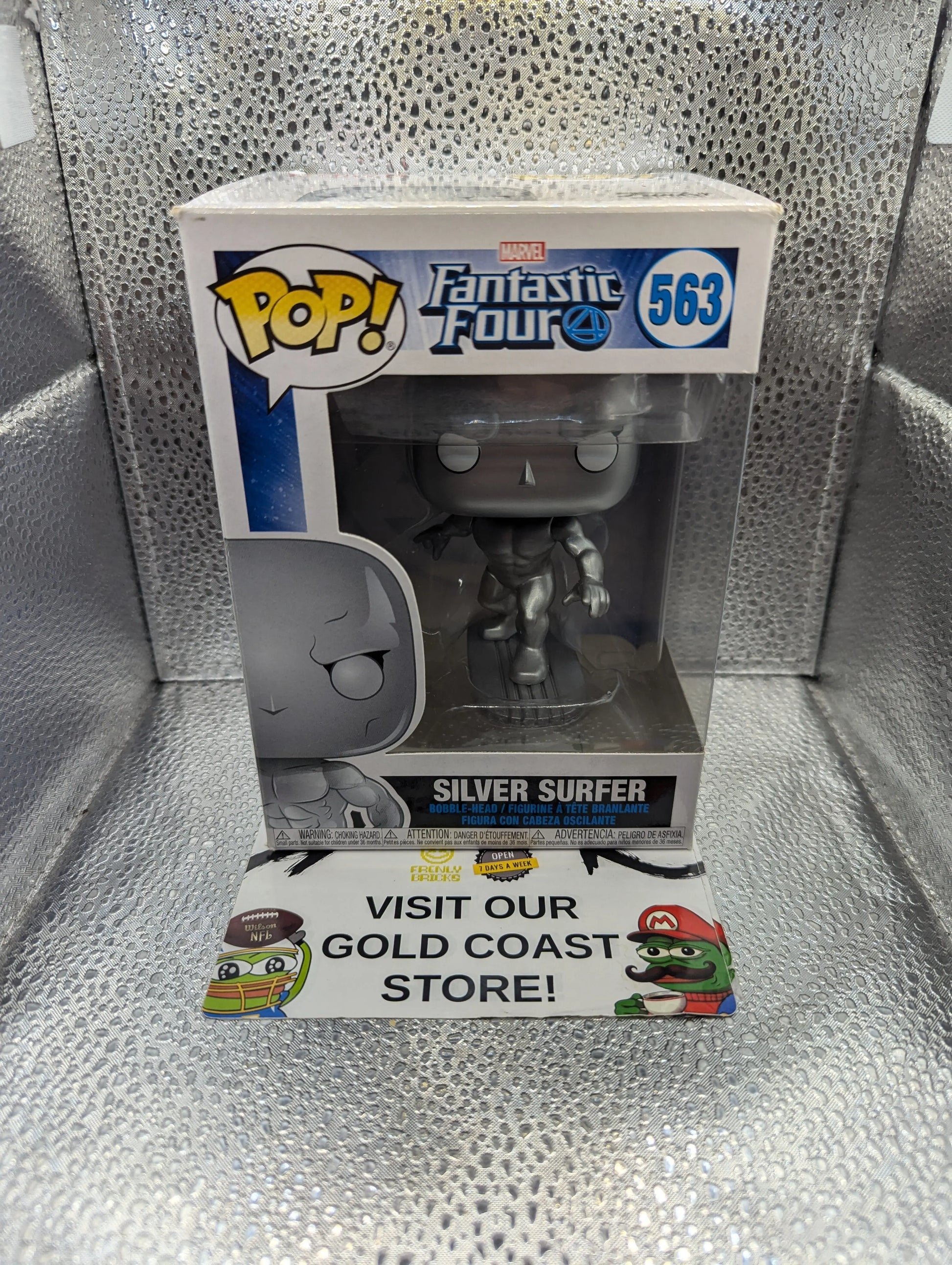 FUNKO POP VINYL Silver Surfer 563 Fantastic Four FRENLY BRICKS - Open 7 Days