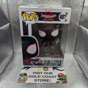 Funko Pop Spider-man 402 Appx 9cm Tall Vinyl Figure Miles Morales Disappearing box marks FRENLY BRICKS - Open 7 Days