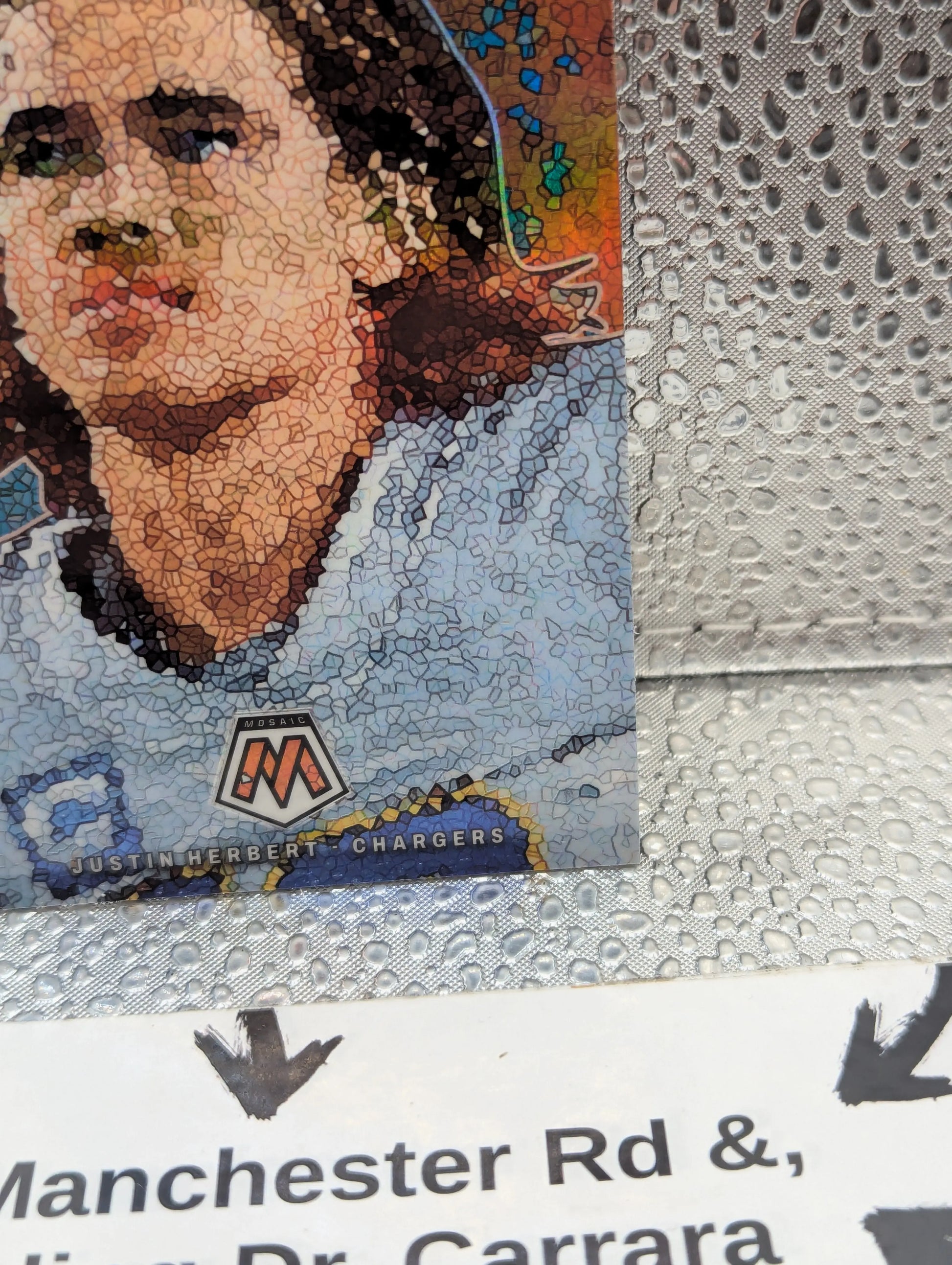 2023 Mosaic Football JUSTIN HERBERT MICRO Mosaic Prizm SSP Case Hit #MM-12 FRENLY BRICKS - Open 7 Days