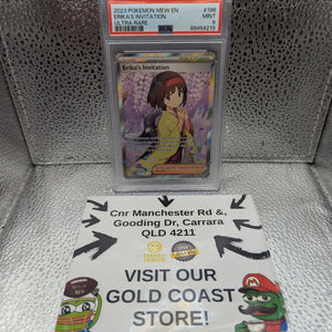 Erika's Invitation 2023 Pokemon Mew 151 Trainer Ultra Rare 196/165 PSA 9 FRENLY BRICKS - Open 7 Days