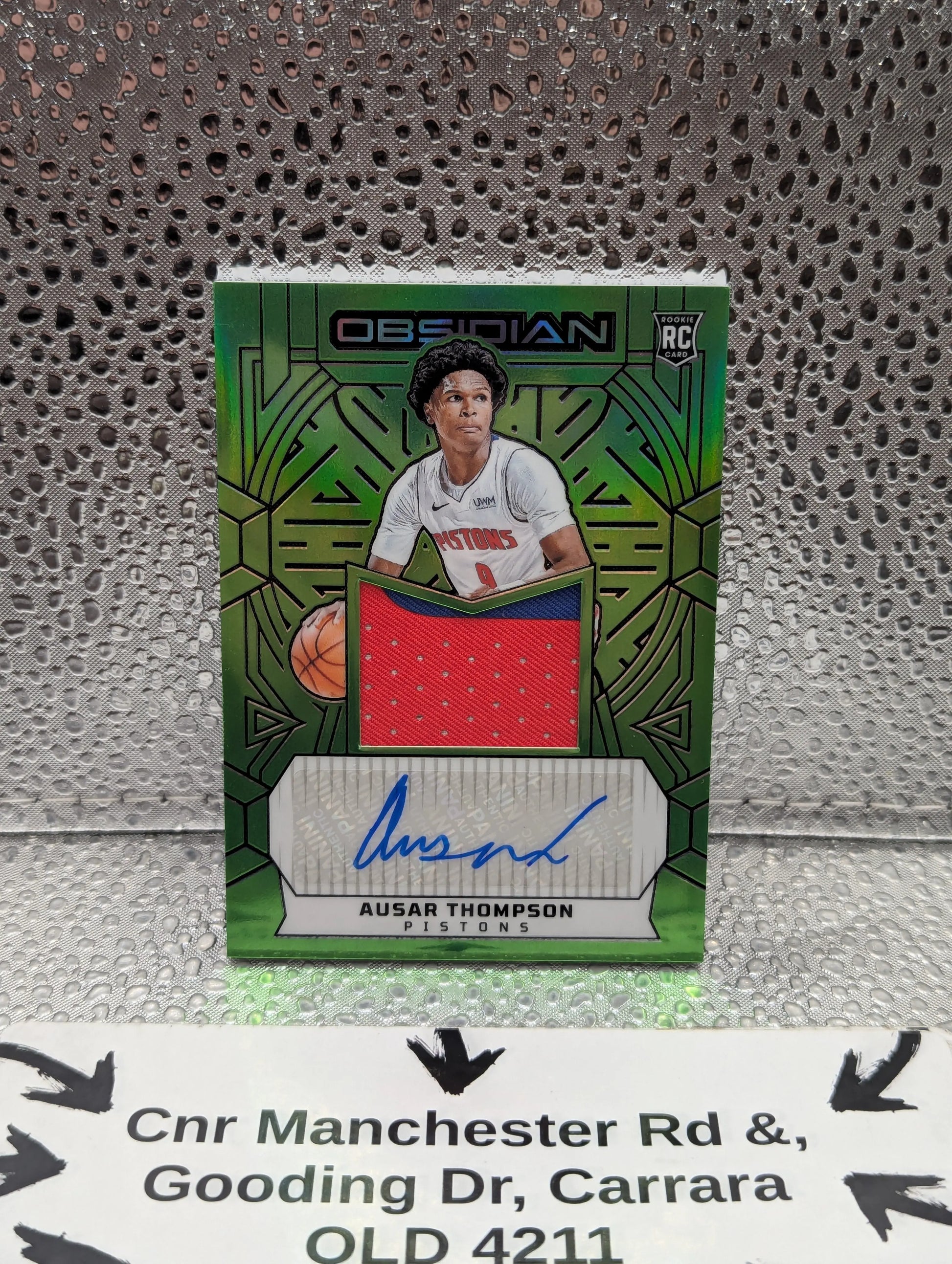 2023-24 Panini Obsidian AUSAR THOMPSON Rookie PATCH AUTO Neon Green /20 FOTL FRENLY BRICKS - Open 7 Days