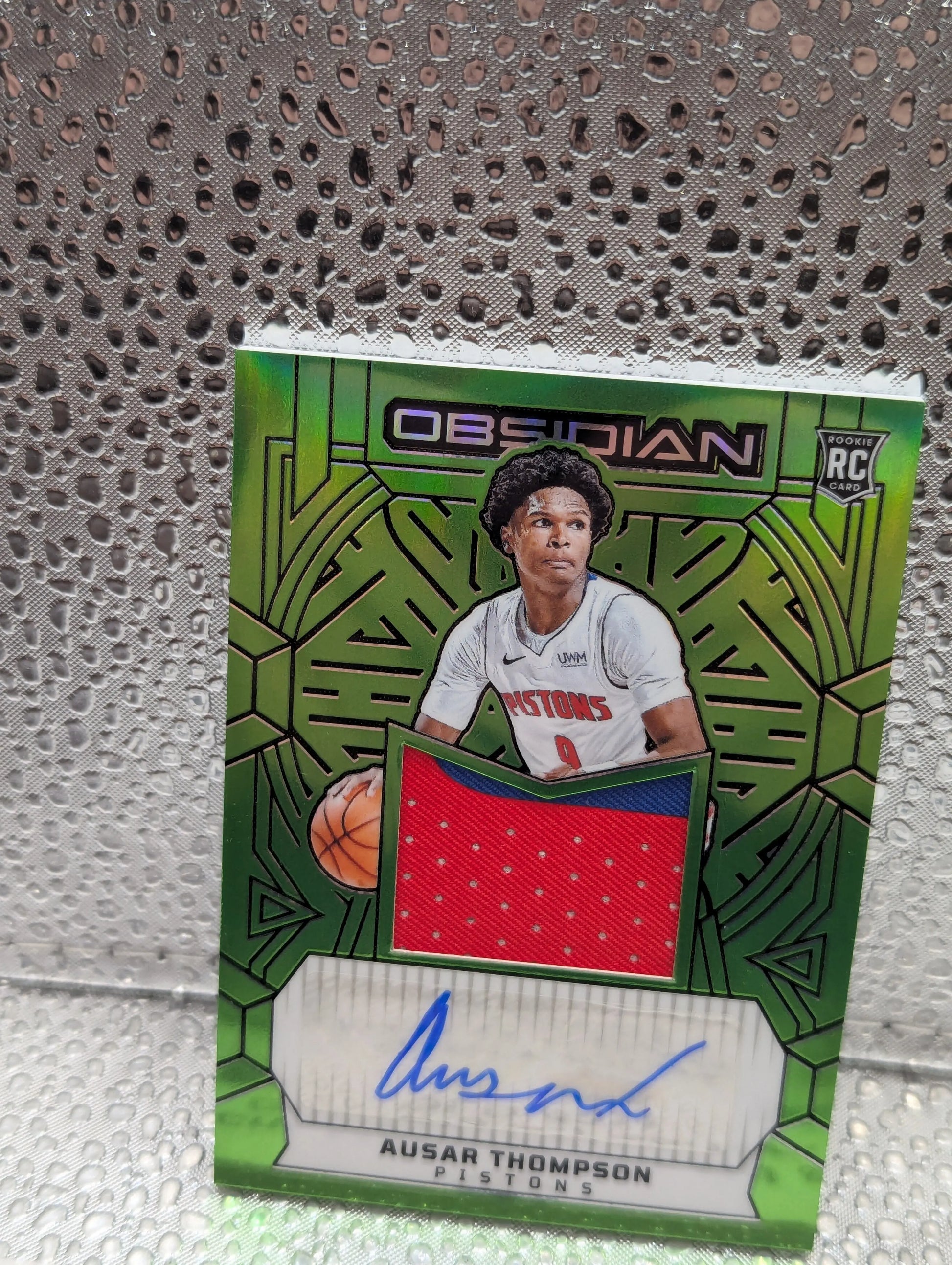 2023-24 Panini Obsidian AUSAR THOMPSON Rookie PATCH AUTO Neon Green /20 FOTL FRENLY BRICKS - Open 7 Days