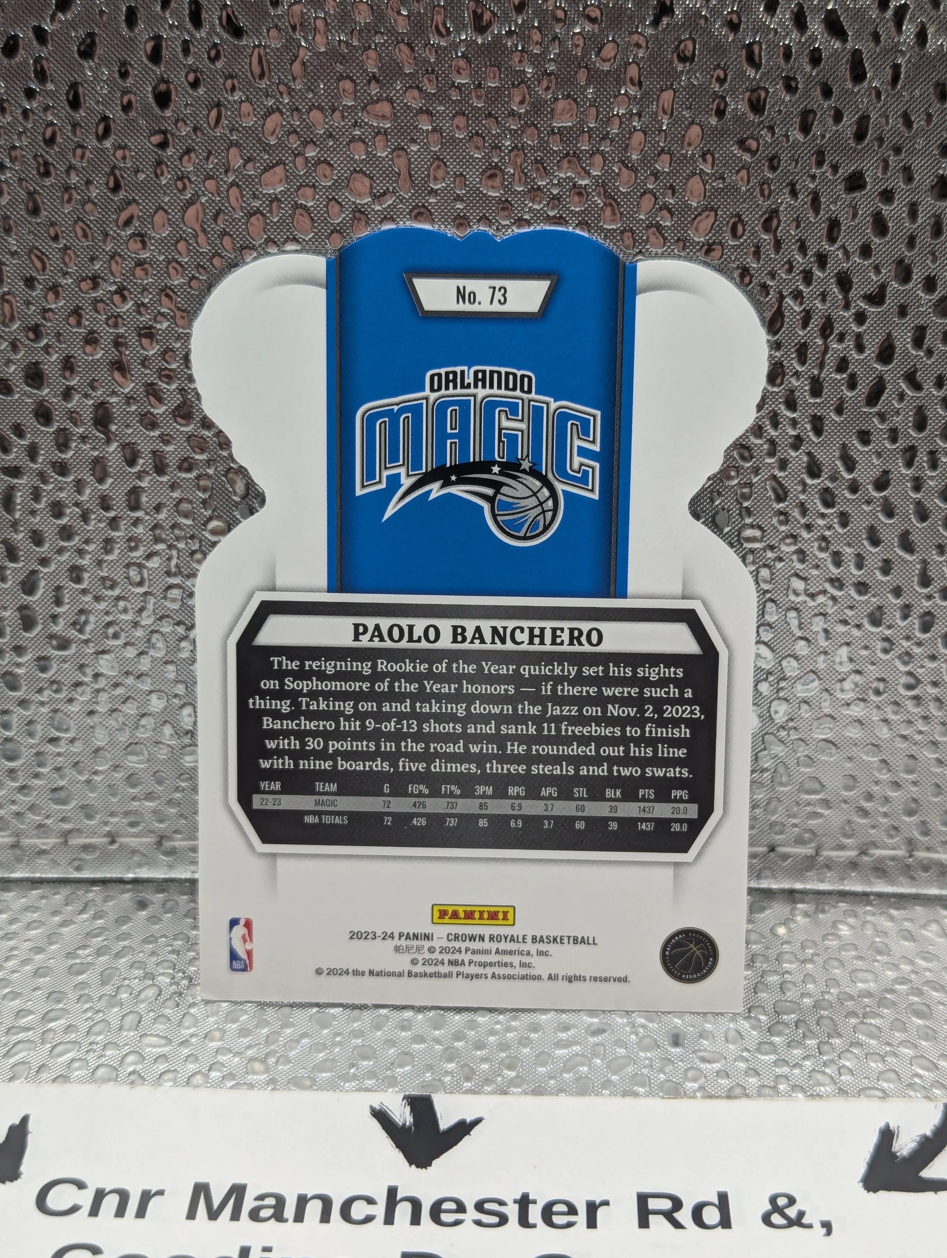 2023-24 Panini Crown Royale Paolo Banchero #73 Die-Cut Silver International /18 FRENLY BRICKS - Open 7 Days