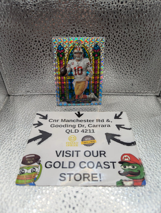 2020 Mosaic Football #SG9 Jimmy Garoppolo Stained Glass SSP FRENLY BRICKS - Open 7 Days