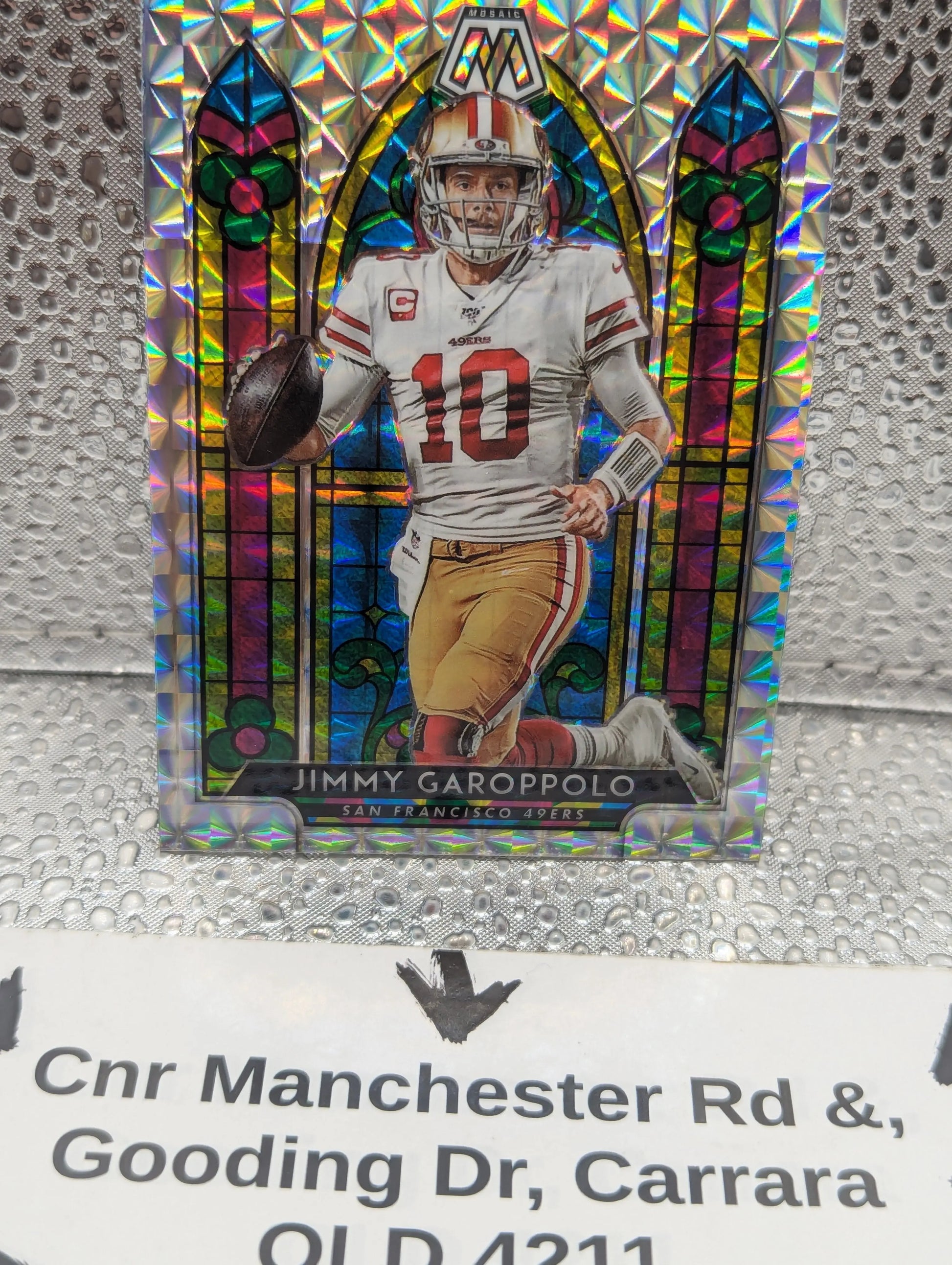 2020 Mosaic Football #SG9 Jimmy Garoppolo Stained Glass SSP FRENLY BRICKS - Open 7 Days