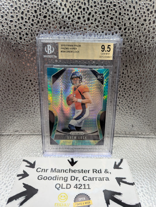 2019 Panini Prizm Hyper #304 Drew Lock BGS 9.5 /175 FRENLY BRICKS - Open 7 Days