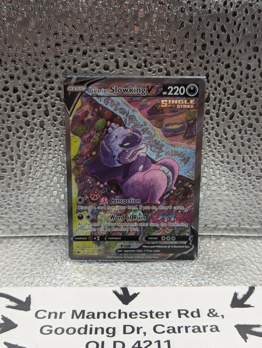 Galarian Slowking V 179/198 Chilling Reign Alternate Art Pokemon Card FRENLY BRICKS - Open 7 Days