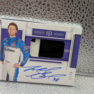 Todd Gilliland - National Treasures - Auto  /25 #38 RGG-TG Race Gear Graphs FRENLY BRICKS - Open 7 Days