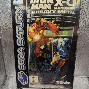 IRON MAN X-O MANOWAR IN HEAVY METAL - SEGA SATURN PAL FRENLY BRICKS - Open 7 Days