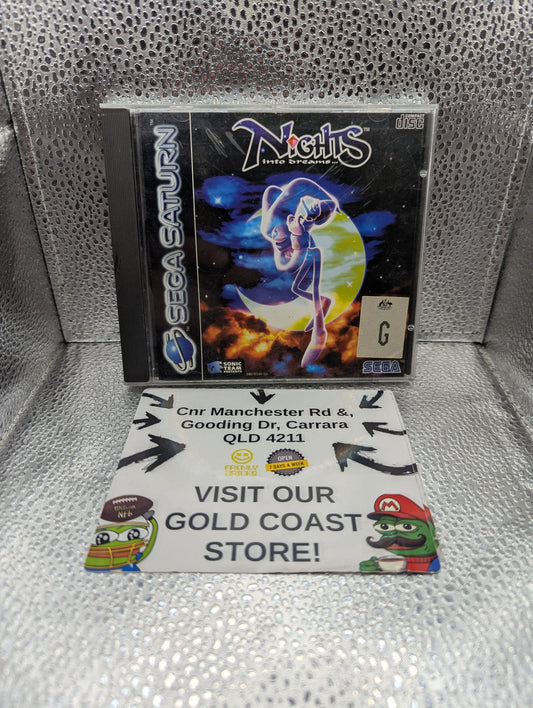 RETRO Nights Into Dreams Sega Saturn PAL VGC FRENLY BRICKS - Open 7 Days