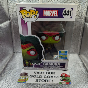 Marvel Funko Pop - Gamora - No. 441 - SDCC Exclusive FRENLY BRICKS - Open 7 Days