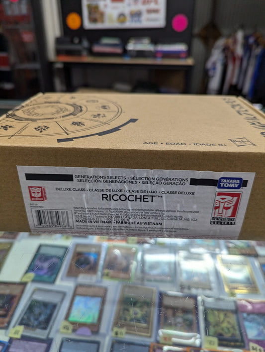 Transformers Generations Selects ~ RICOCHET AKA "STEPPER" FIGURE ~ Deluxe Class FRENLY BRICKS - Open 7 Days