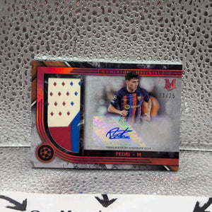 Pedri 2022 Topps Museum Collection UEFA Momentous Material Jumbo Auto Ruby /25 FRENLY BRICKS - Open 7 Days