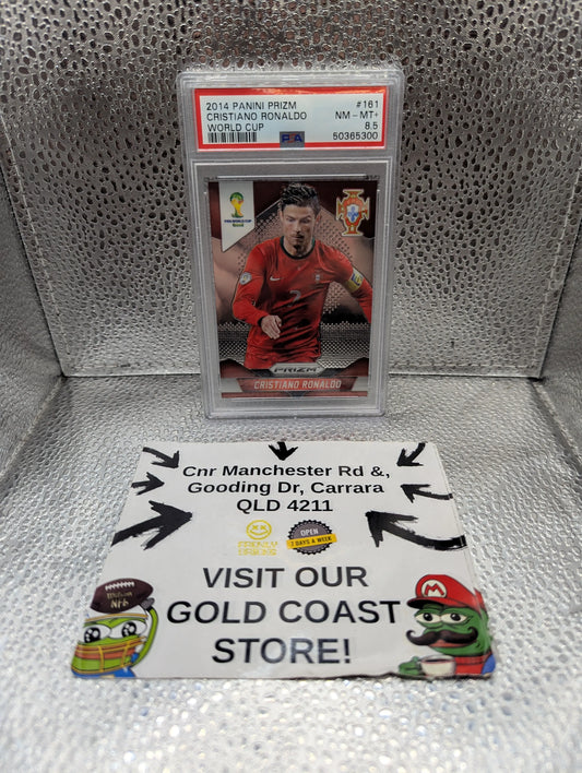 2014 Panini Prizm World Cup Cristiano Ronaldo #161 Portugal PSA 8.5 FRENLY BRICKS - Open 7 Days