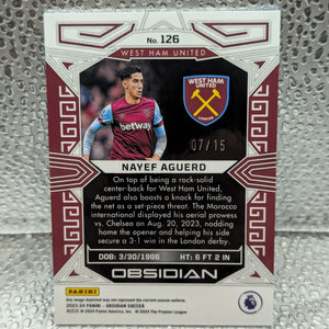 2023-24 NAYEF AGUERO 04/15 PANINI OBSIDIAN PREMIER LEAGUE BLUE FRENLY BRICKS - Open 7 Days