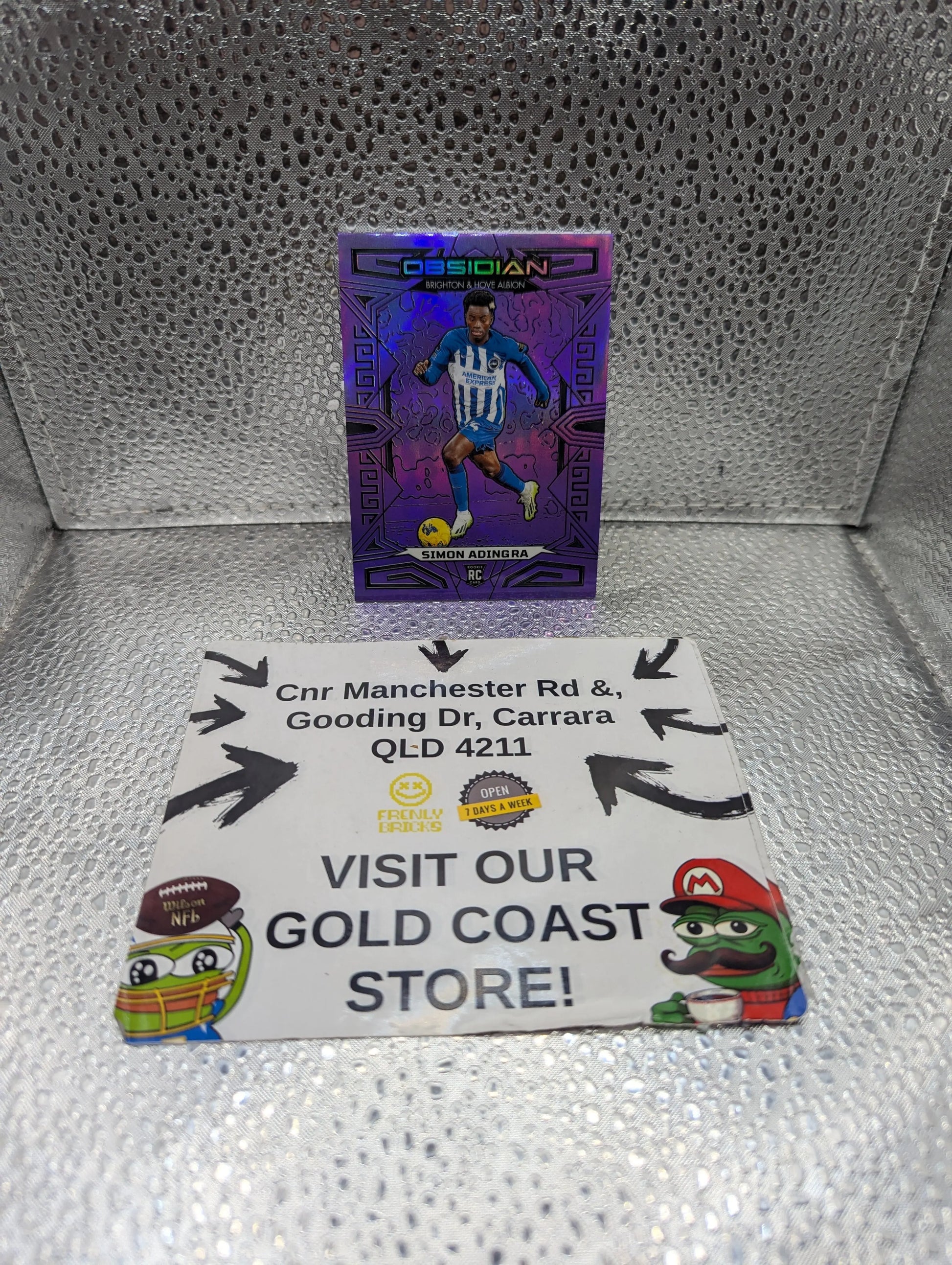 2023-24 Obsidian Simon Adingra Neon Purple Rookie RC #1/25 FRENLY BRICKS - Open 7 Days