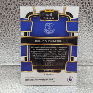 2023-24 JORDAN PICKFORD 07/20 PANINI SELECT PREMIER LEAGUE TERRACE WHITE FRENLY BRICKS - Open 7 Days