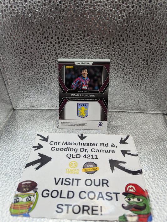 Panini Premier League Prizm 2024 Dean Saunders SIGNED FRENLY BRICKS - Open 7 Days