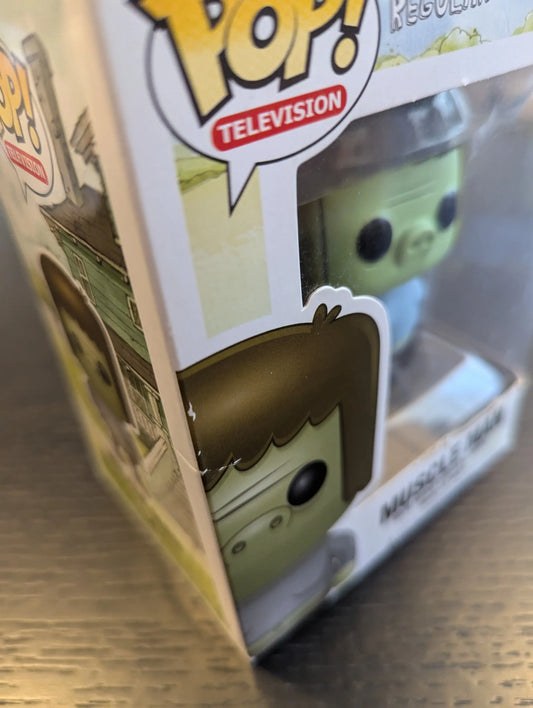 Funko Pop Vinyl - Regular Show - Muscle Man #50 - 2013 Vaulted *box damage* FRENLY BRICKS - Open 7 Days