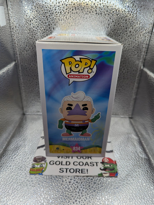 Mermaidman NYCC 2020 - Spongebob Squarepants Funko POP! Vinyl Figure 834 FRENLY BRICKS - Open 7 Days