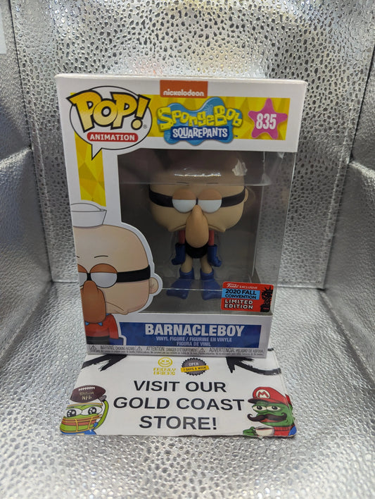 Funko POP! Animation Spongebob Squarepants Barnacle Boy #835 2020 NYCC FRENLY BRICKS - Open 7 Days