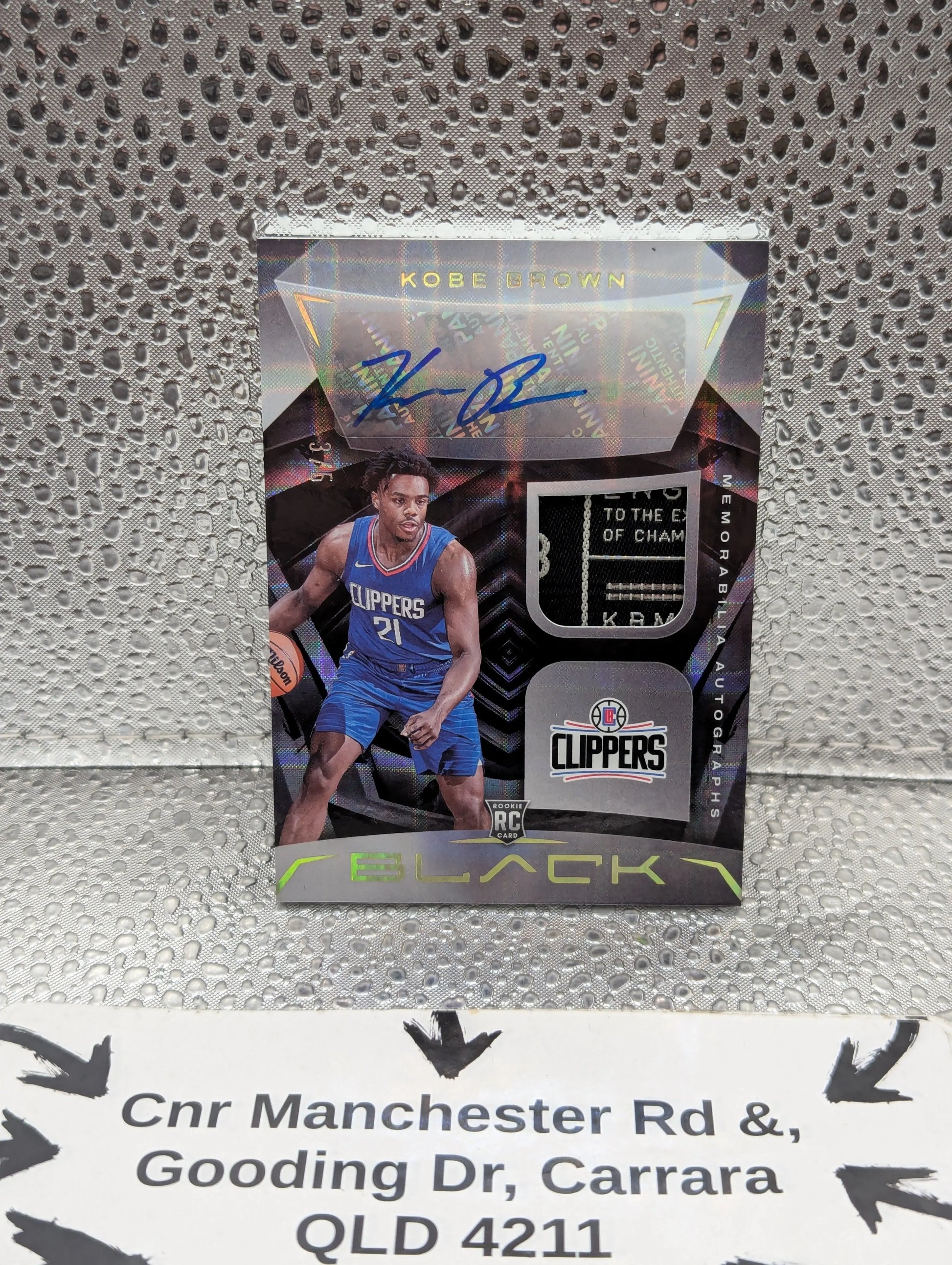 2023-24 Panini Black KOBE BROWN Rookie Patch Auto /5 FRENLY BRICKS - Open 7 Days