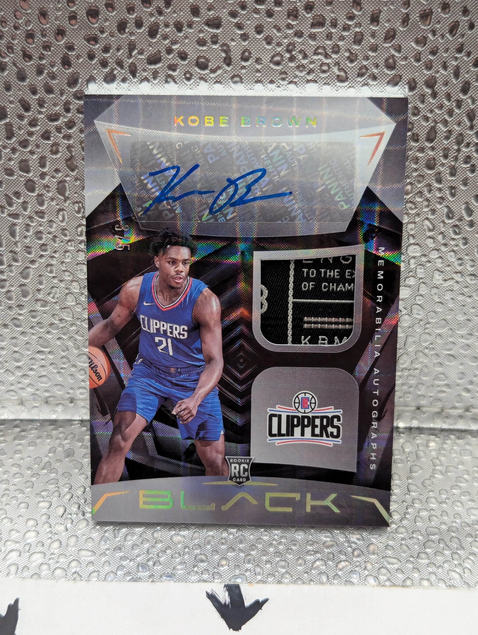 2023-24 Panini Black KOBE BROWN Rookie Patch Auto /5 FRENLY BRICKS - Open 7 Days