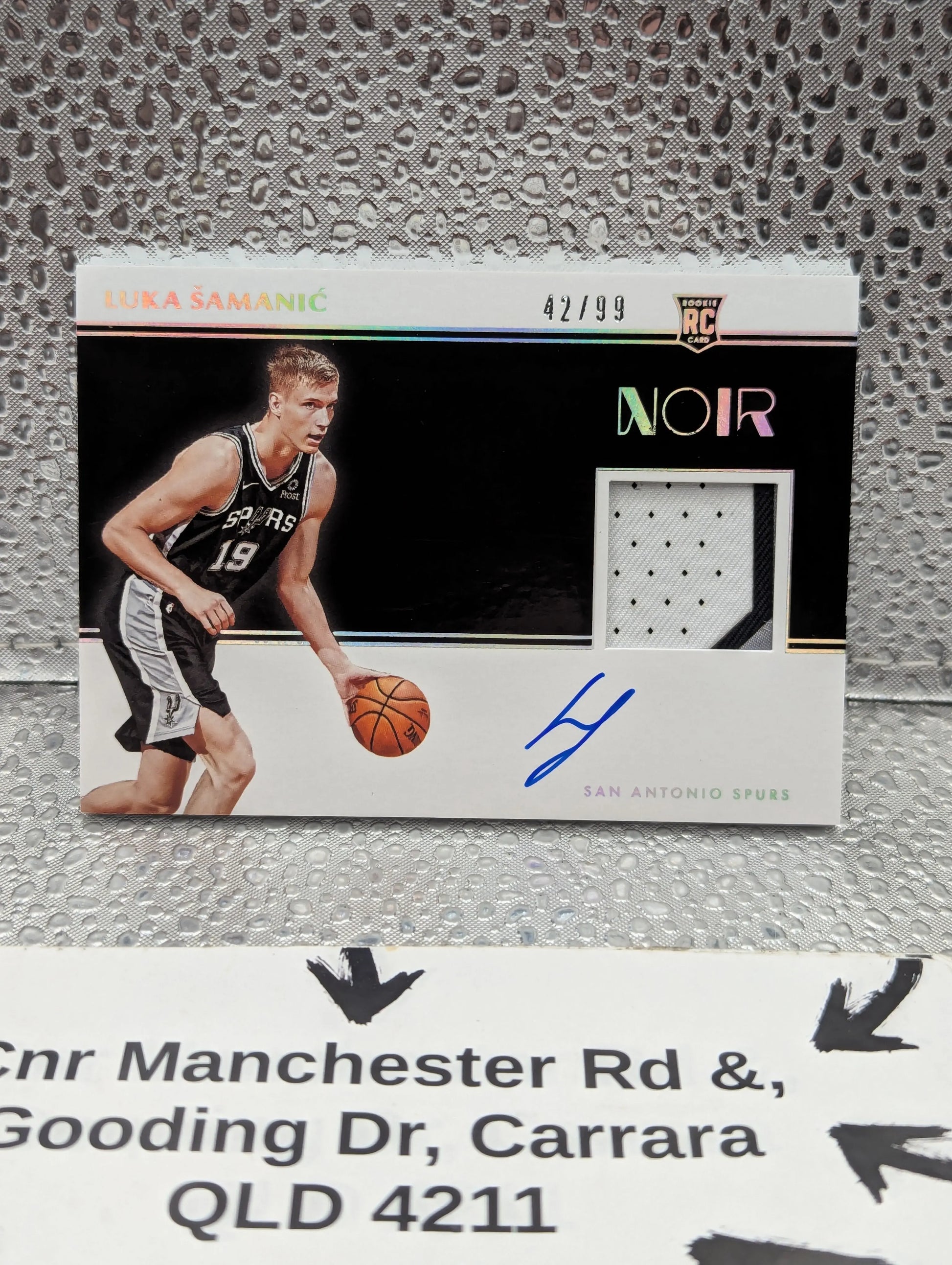 2019-20 Panini Noir Color /99 Luka Samanic #360 RPA Rookie Patch Auto RC FRENLY BRICKS - Open 7 Days