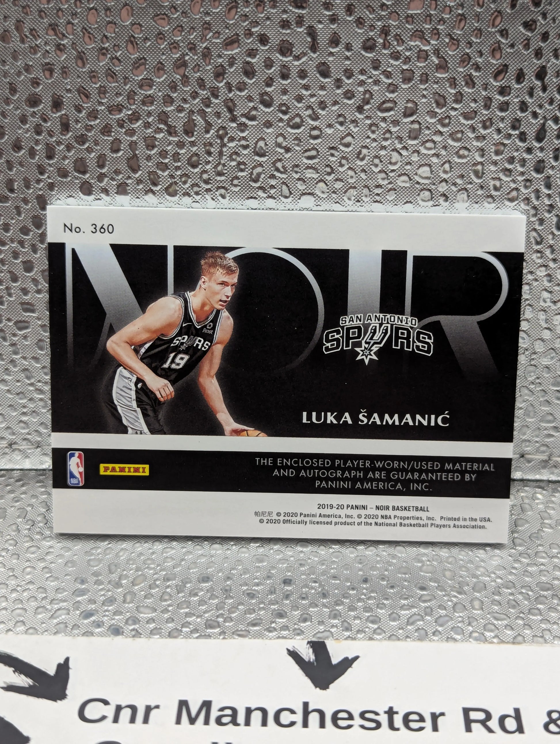 2019-20 Panini Noir Color /99 Luka Samanic #360 RPA Rookie Patch Auto RC FRENLY BRICKS - Open 7 Days