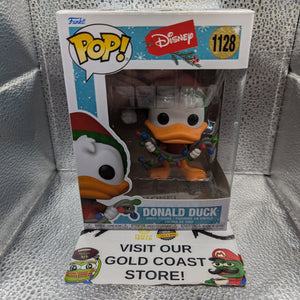 Funko POP! Disney #1128 Donald Duck Vinyl Figure Holiday Donald Duck NIB FRENLY BRICKS - Open 7 Days