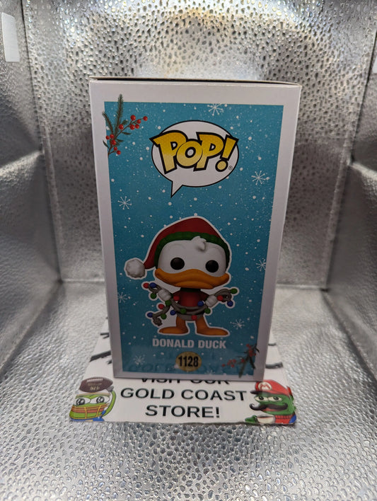 Funko POP! Disney #1128 Donald Duck Vinyl Figure Holiday Donald Duck NIB FRENLY BRICKS - Open 7 Days