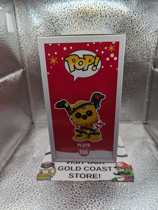 Pluto (Christmas Holidays) - Pop Vinyl - 996 - Disney - Amazon Exclusive VAULTED FRENLY BRICKS - Open 7 Days